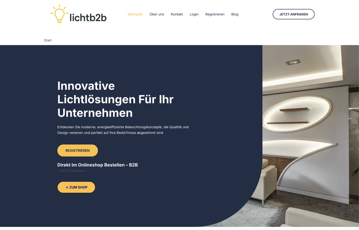 Licht B2B Website